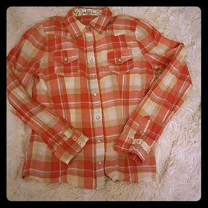 Pink Plaid Blouse